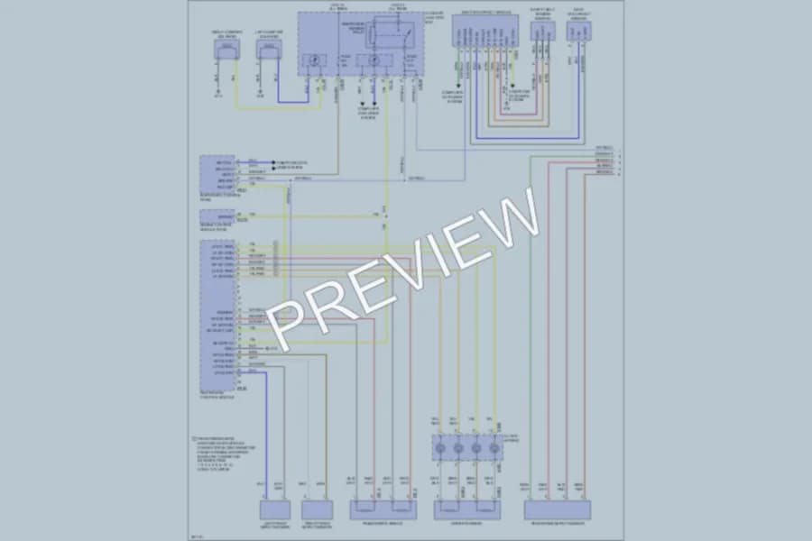 2008 Jaguar XKR Supplemental Restraints wiring diagram preview