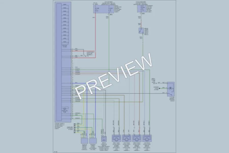 2008 Jaguar XType Anti Lock Brakes wiring diagram preview