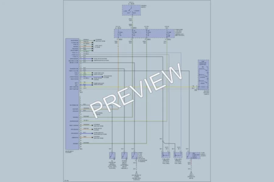 2008 Jaguar XType Instrument Cluster wiring diagram preview