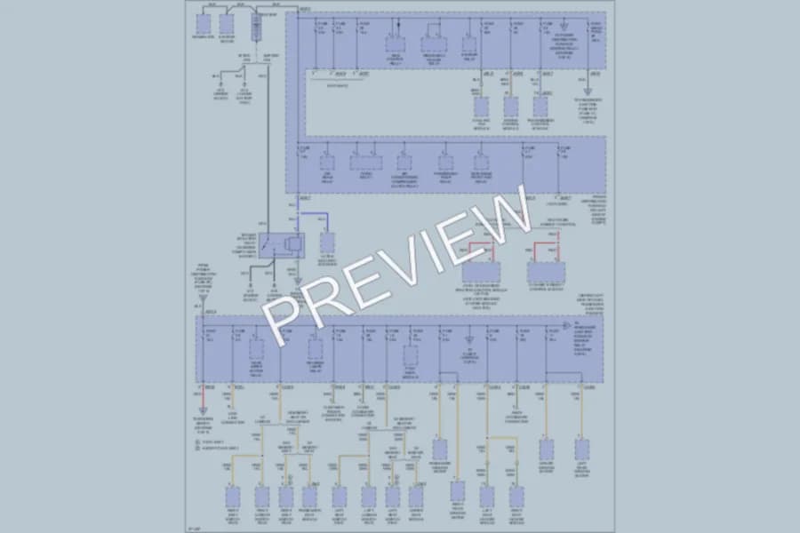 2008 Jaguar XType Power Distribution wiring diagram preview