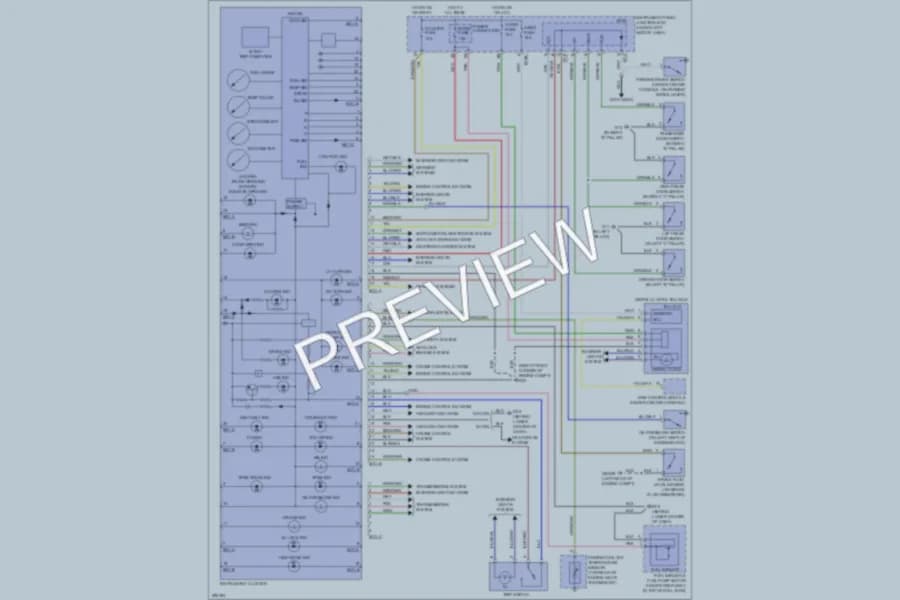 2008 Kia Spectra Instrument Cluster wiring diagram preview