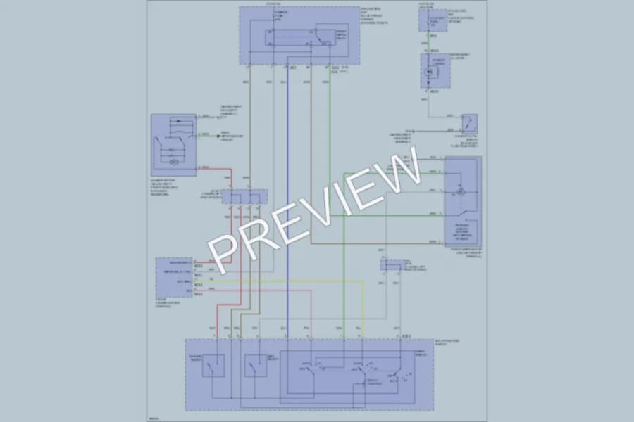 2008 Kia Sportage Wiper Washer wiring diagram preview