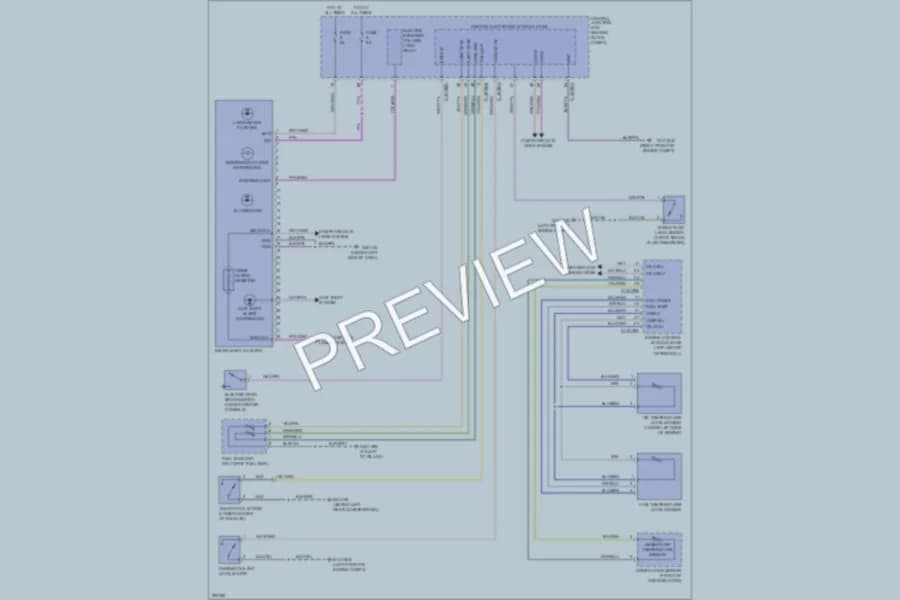 2008 LandRover LR2 Instrument Cluster wiring diagram preview
