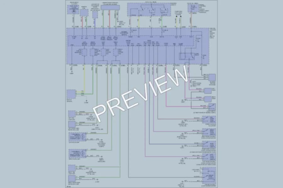 2008 LandRover LR3 Anti Theft wiring diagram preview
