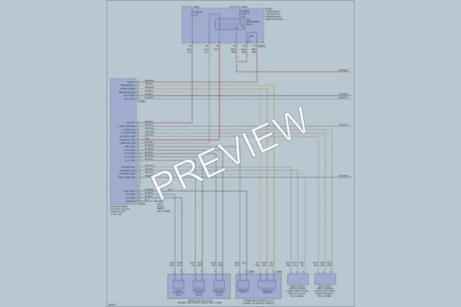 2008 LandRover LR3 Electronic Suspension wiring diagram preview