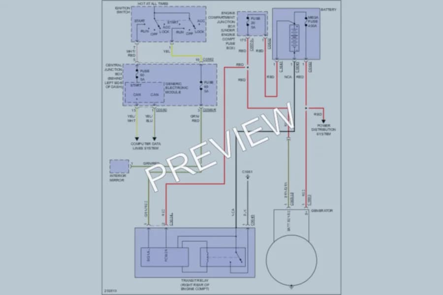 2008 LandRover LR3 Starting Charging wiring diagram preview