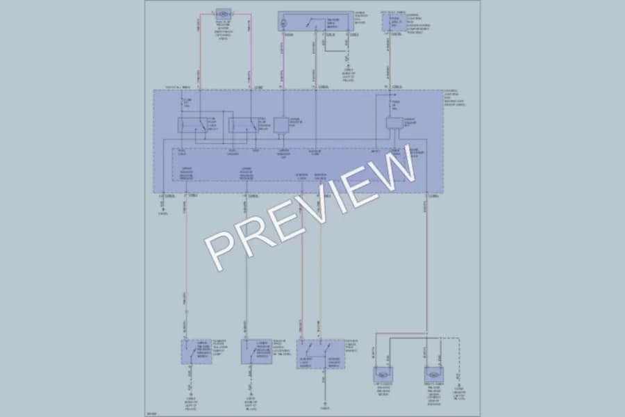 2008 LandRover LR3 Trunk Tailgate Fuel Door wiring diagram preview