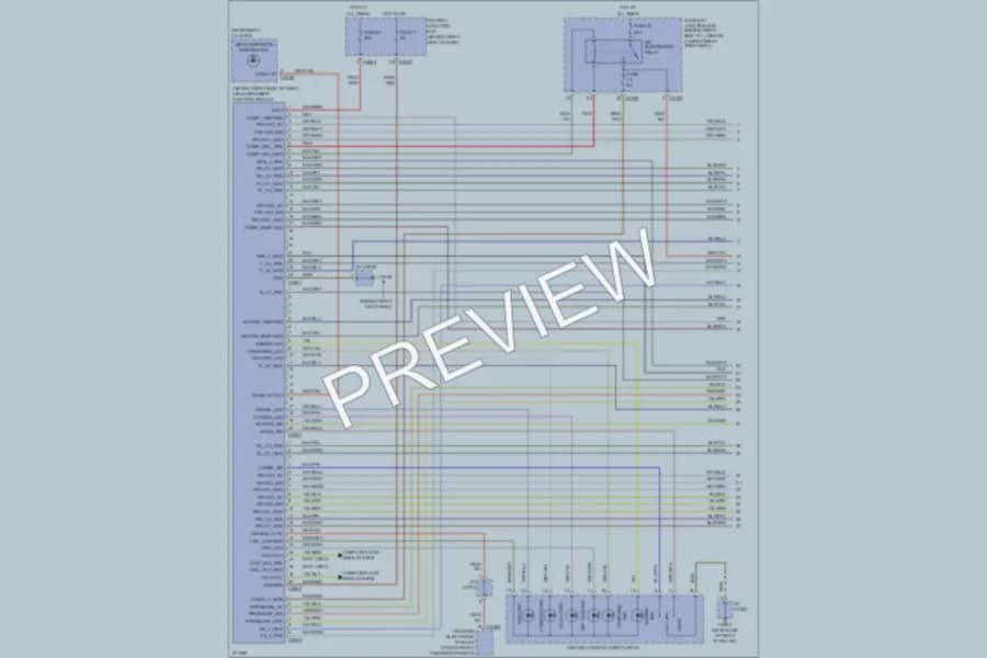 2008 LandRover RangeRover Electronic Suspension wiring diagram preview