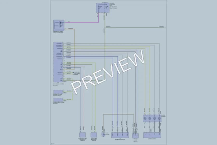 2008 LandRover RangeRover Supplemental Restraints wiring diagram preview