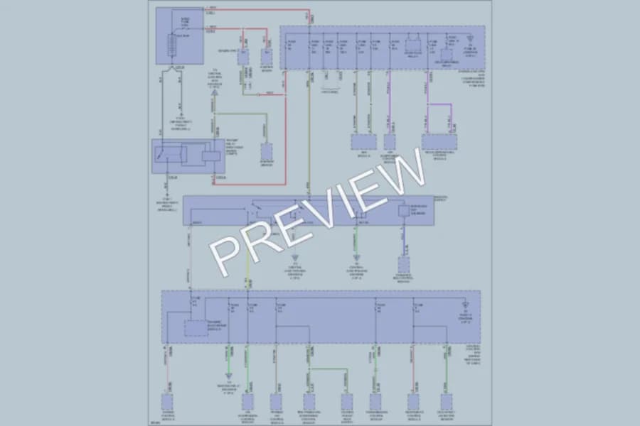 2008 LandRover RangeRoverSport Power Distribution wiring diagram preview