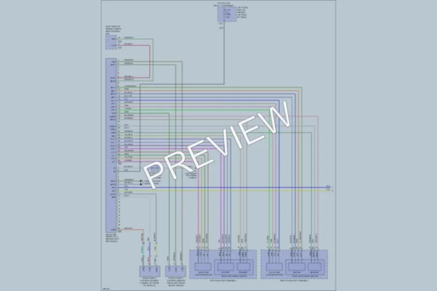 2008 Lexus GS450h Headlights wiring diagram preview