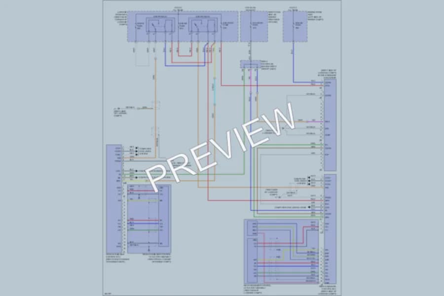 2008 Lexus GS460 Electronic Suspension wiring diagram preview