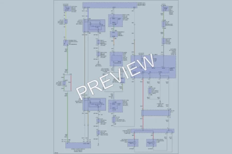 2008 Lexus GS460 Exterior Lights wiring diagram preview