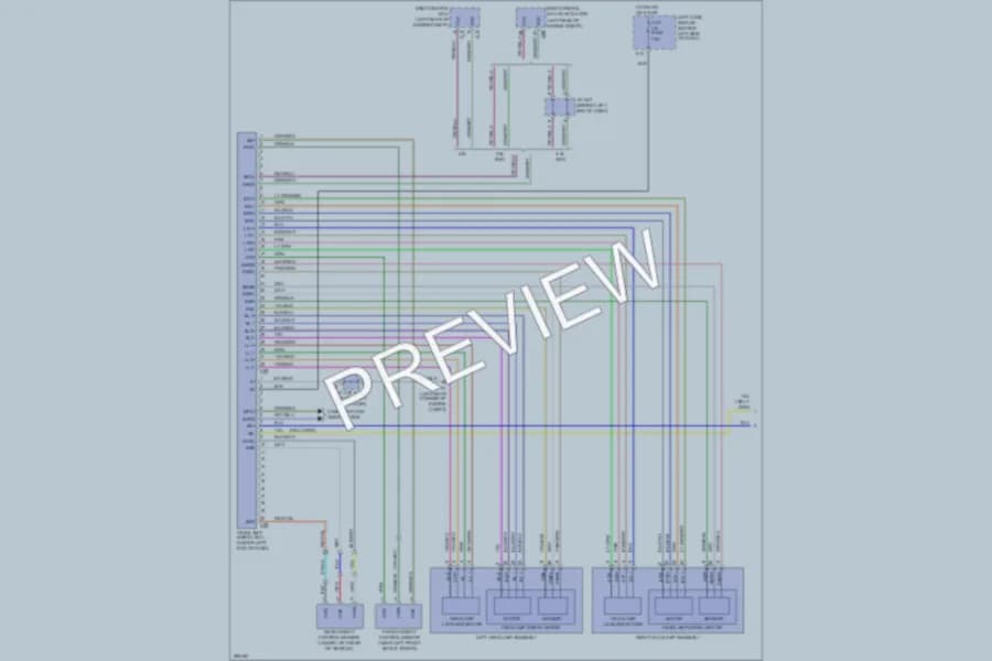2008 Lexus GS460 Headlights wiring diagram preview