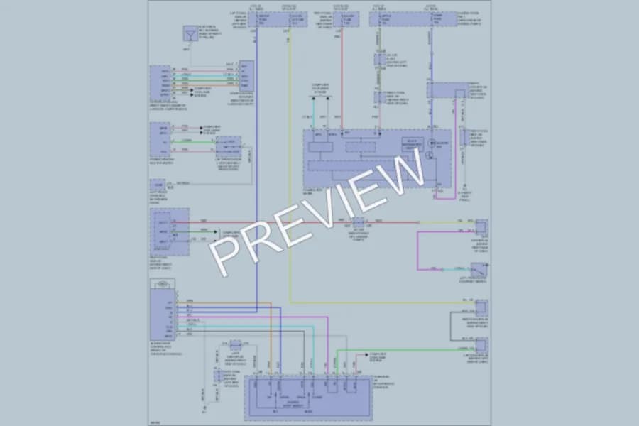 2008 Lexus GS460 Power Top Sunroof wiring diagram preview