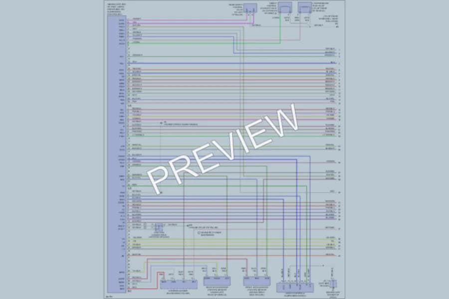 2008 Lexus GX470 Electronic Suspension wiring diagram preview