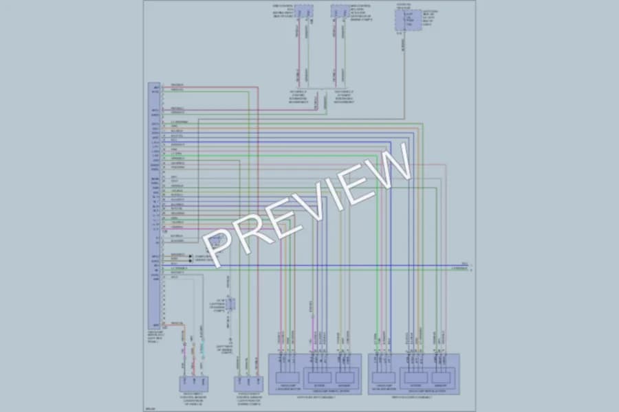 2008 Lexus IS250 Headlights wiring diagram preview