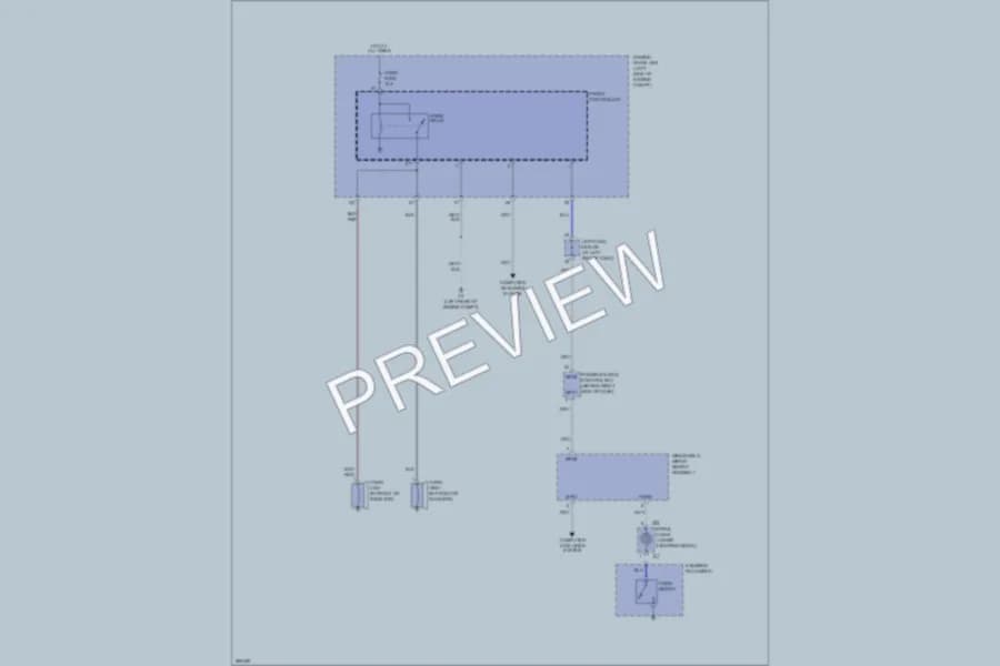 2008 Lexus IS250 Horn wiring diagram preview