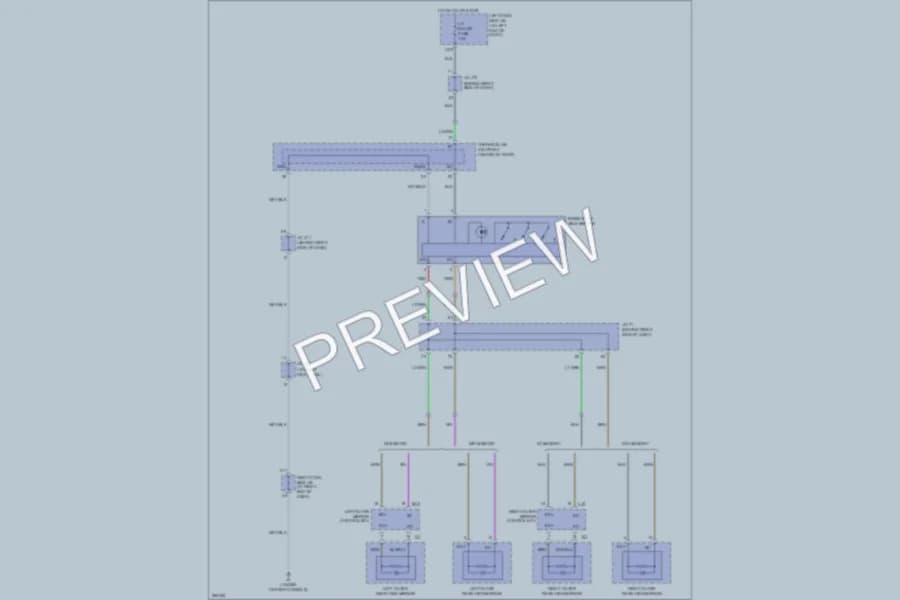 2008 Lexus IS250 Power Mirrors wiring diagram preview
