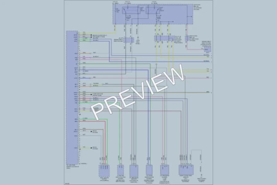 2008 Lexus IS350 Air Conditioning wiring diagram preview