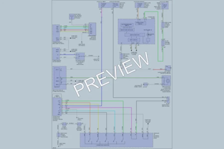 2008 Lexus IS350 Power Top Sunroof wiring diagram preview