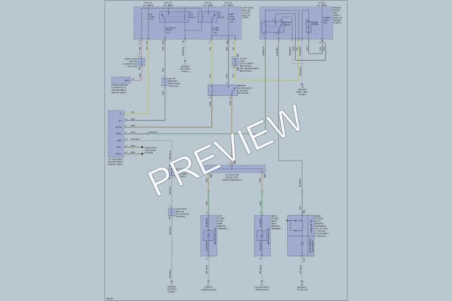 2008 Lexus ISF Defoggers wiring diagram preview