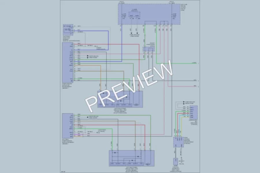 2008 Lexus ISF Power Windows wiring diagram preview