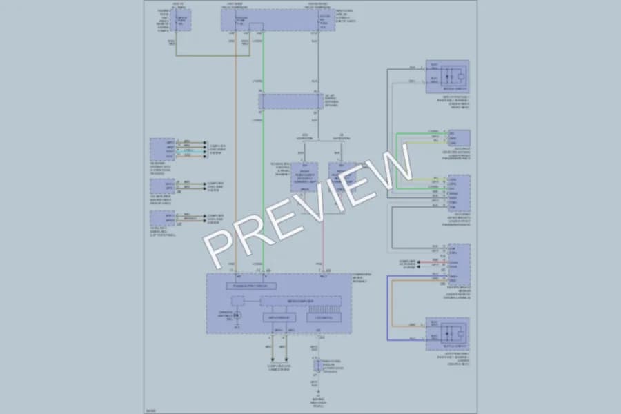2008 Lexus ISF Warning Systems wiring diagram preview