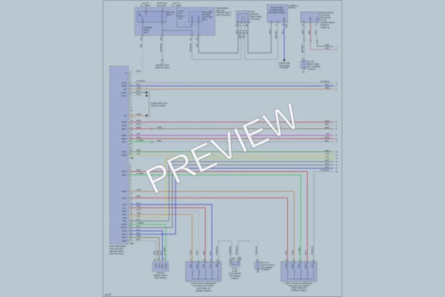 2008 Lexus LS460 Electronic Suspension wiring diagram preview