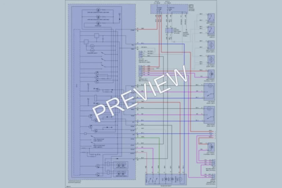 2008 Lexus LS460 Interior Lights wiring diagram preview