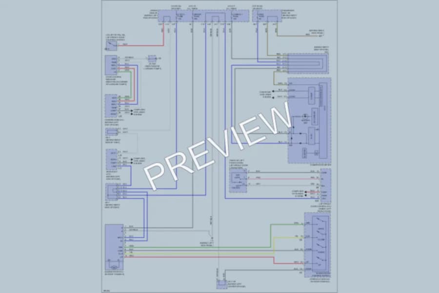 2008 Lexus LS460 Power Top Sunroof wiring diagram preview