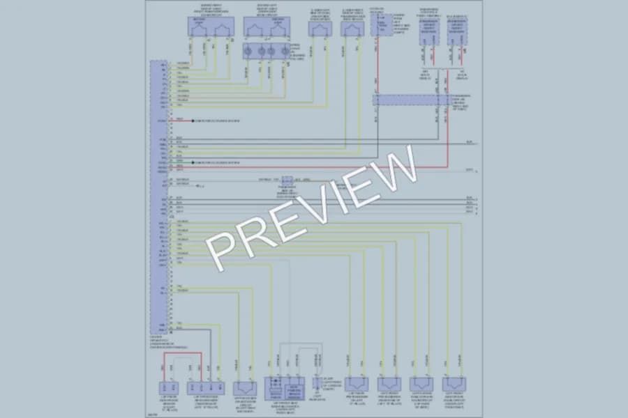 2008 Lexus LS460 Supplemental Restraints wiring diagram preview