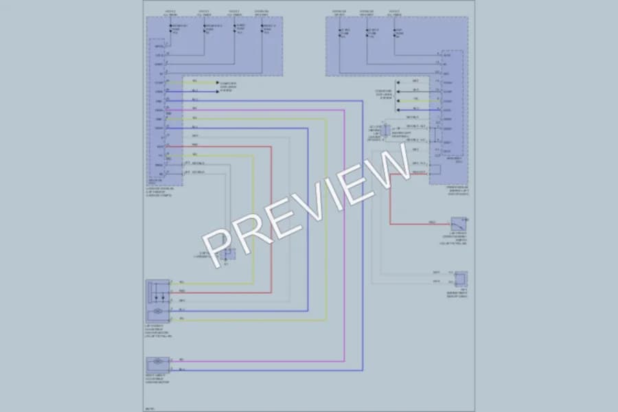 2008 Lexus LS600h Passive Restraints wiring diagram preview
