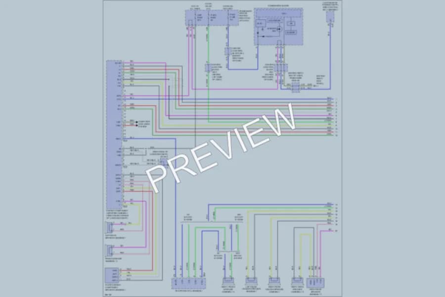 2008 Lexus LS600h Radio wiring diagram preview