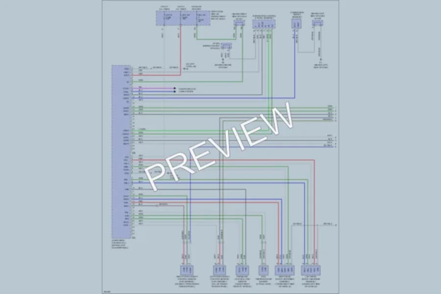 2008 Lexus LX570 Electronic Suspension wiring diagram preview