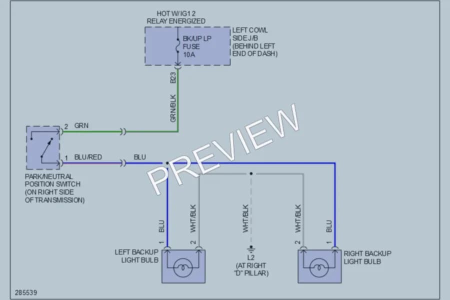 2008 Lexus LX570 Exterior Lights wiring diagram preview