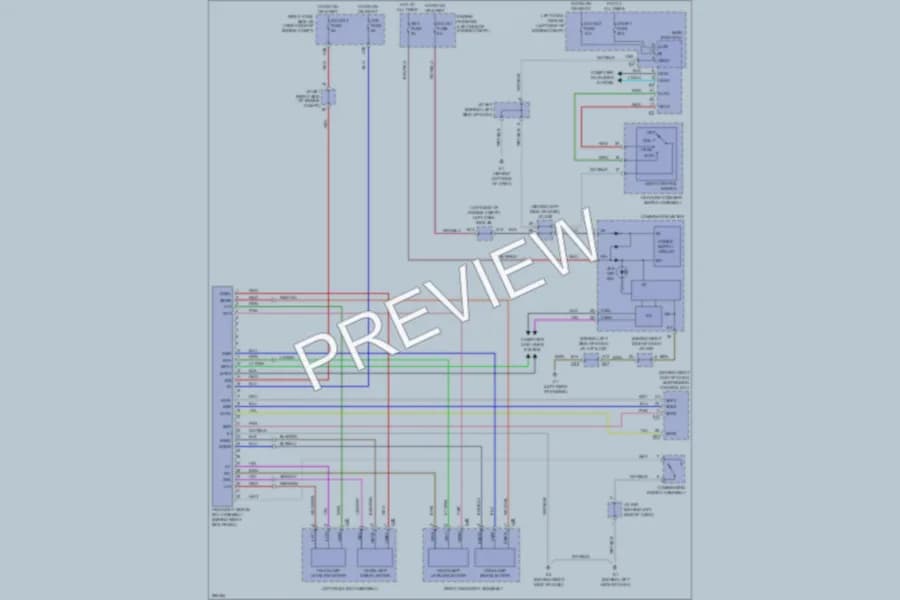 2008 Lexus LX570 Headlights wiring diagram preview