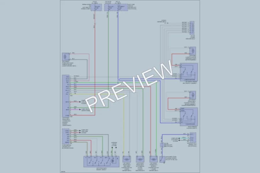 2008 Lexus LX570 Memory Systems wiring diagram preview
