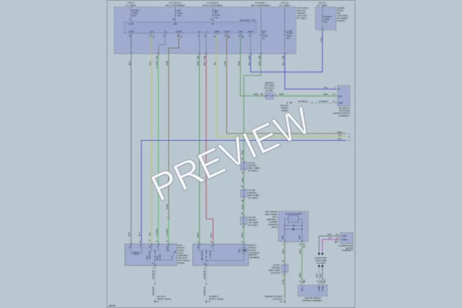 2008 Lexus LX570 Power Door Locks wiring diagram preview