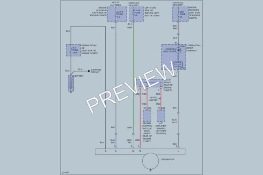2008 Lexus LX570 Starting Charging wiring diagram preview