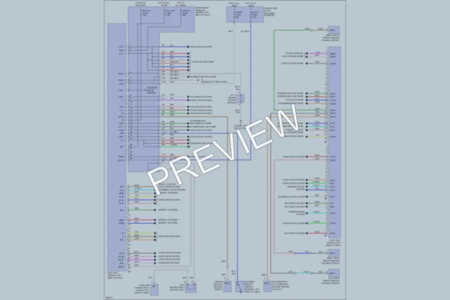 2008 Lexus RX350 Body Control Modules wiring diagram preview