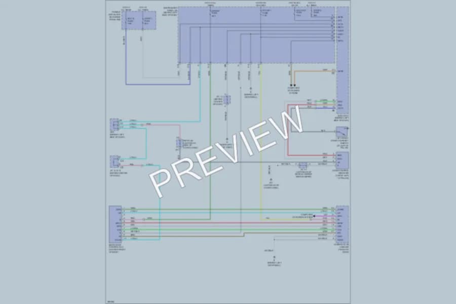 2008 Lexus RX350 Power Top Sunroof wiring diagram preview