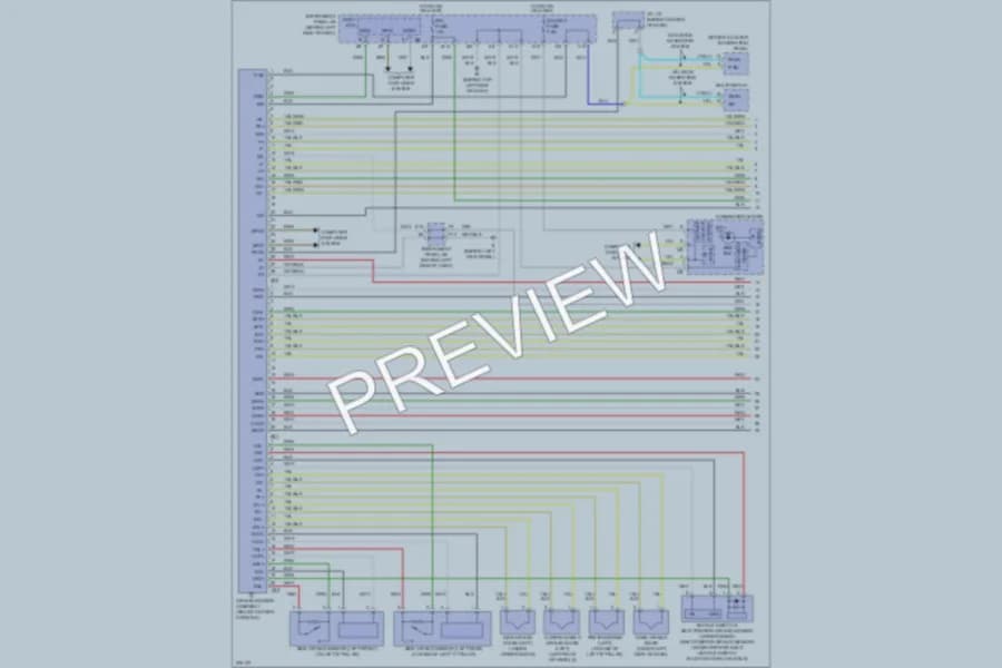 2008 Lexus RX350 Supplemental Restraints wiring diagram preview