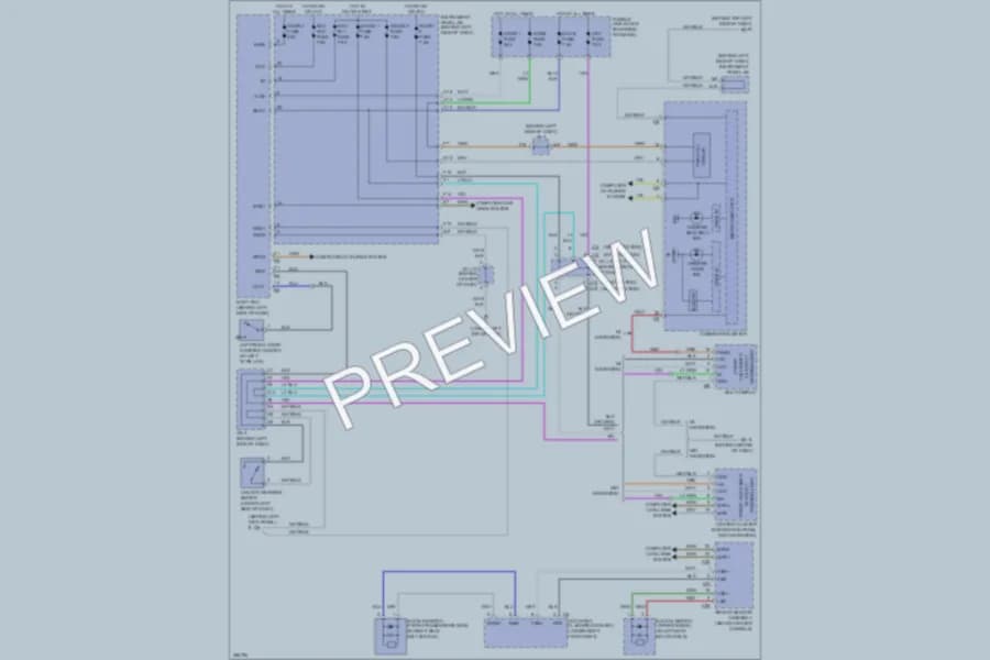 2008 Lexus RX350 Warning Systems wiring diagram preview