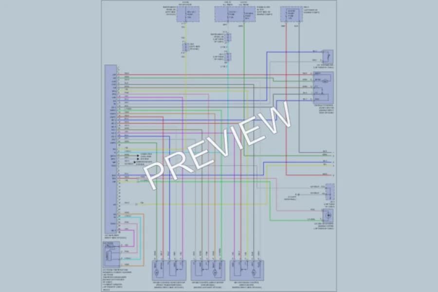 2008 Lexus RX400h Air Conditioning wiring diagram preview