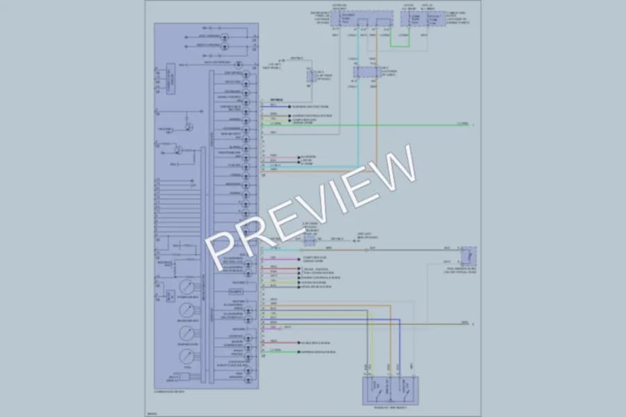 2008 Lexus RX400h Instrument Cluster wiring diagram preview