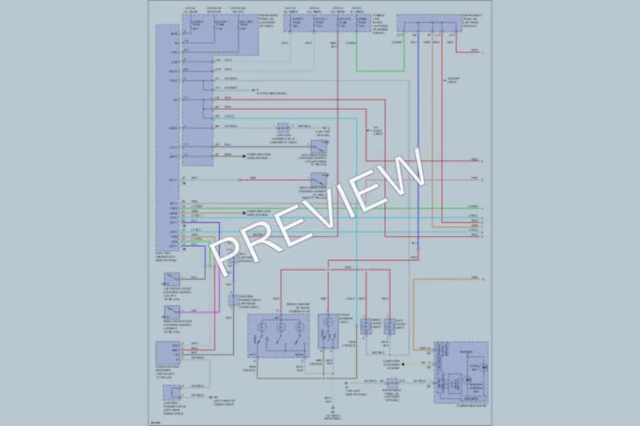 2008 Lexus RX400h Interior Lights wiring diagram preview