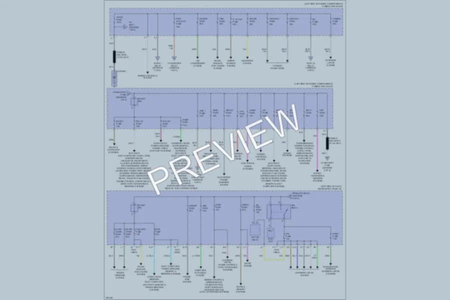 2008 Lexus RX400h Power Distribution wiring diagram preview