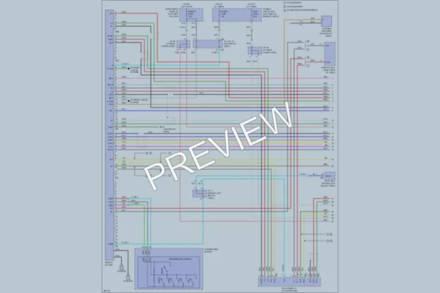 2008 Lexus RX400h Radio wiring diagram preview
