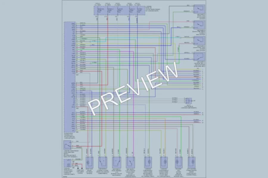 2008 Lexus SC430 Power Top Sunroof wiring diagram preview